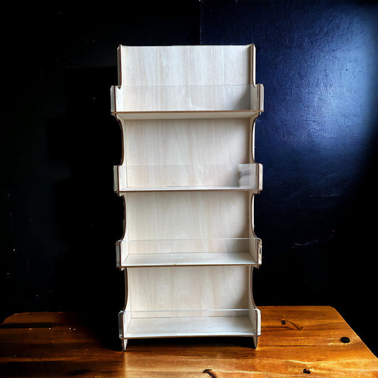 4R / A6 明信片陳列展示架 卡片展示架 收納架, 可放4組明信片, 快速組裝或拆解 方便運送 尺寸可客製化