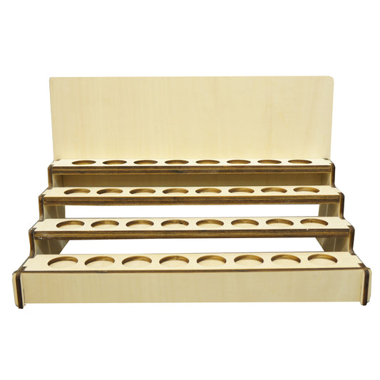 精油展示架,可選1至10層,直排8個,可放8至80瓶,可折疊展示,適用於精油瓶/唇膏的手工市集展覽