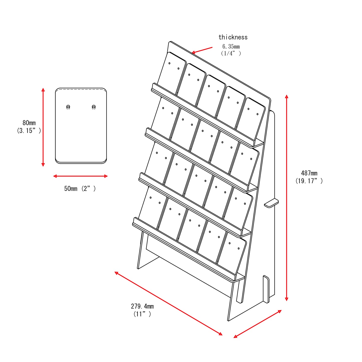 20片耳環卡 4層展示架, 飾品架 耳環展示架 耳環收納架 首飾展示架 飾品收納架 櫃檯擺攤陳列道具 可雕刻名字可客製化
