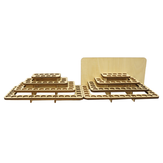 4層階梯式精油展示架 桌面精油展示架 精油收納盒 精油收納 香薰瓶展示架 合展銷擺攤 可客製化雕刻Logo