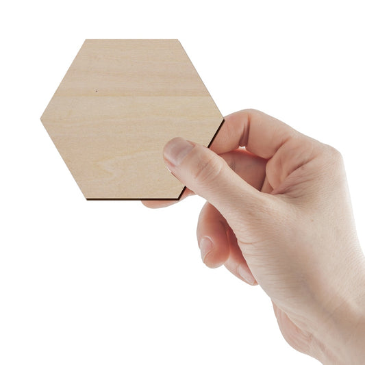 六角形/六邊形造形木片,造形木片系列【雷射切割及雕刻, 可客製化】