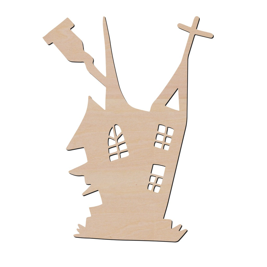 萬聖節城堡造形木片,造形木片系列【雷射切割及雕刻, 可客製化】