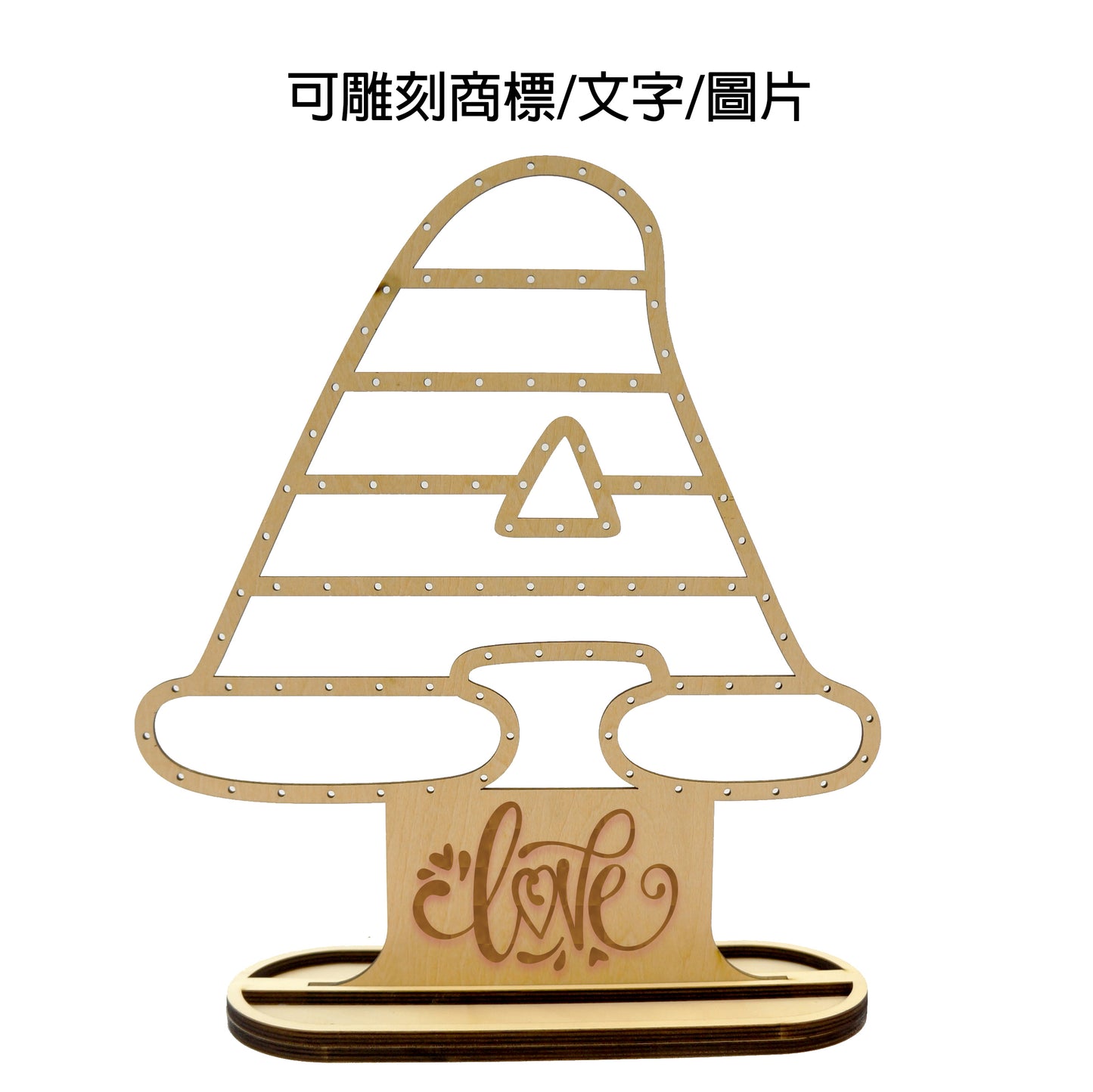 英文字母耳環架展示 可放耳針耳環或耳鉤耳環 適用於市集攤位 擺攤道具 商品展示架 飾品展示陳列 飾品展示台 木製 可客製化