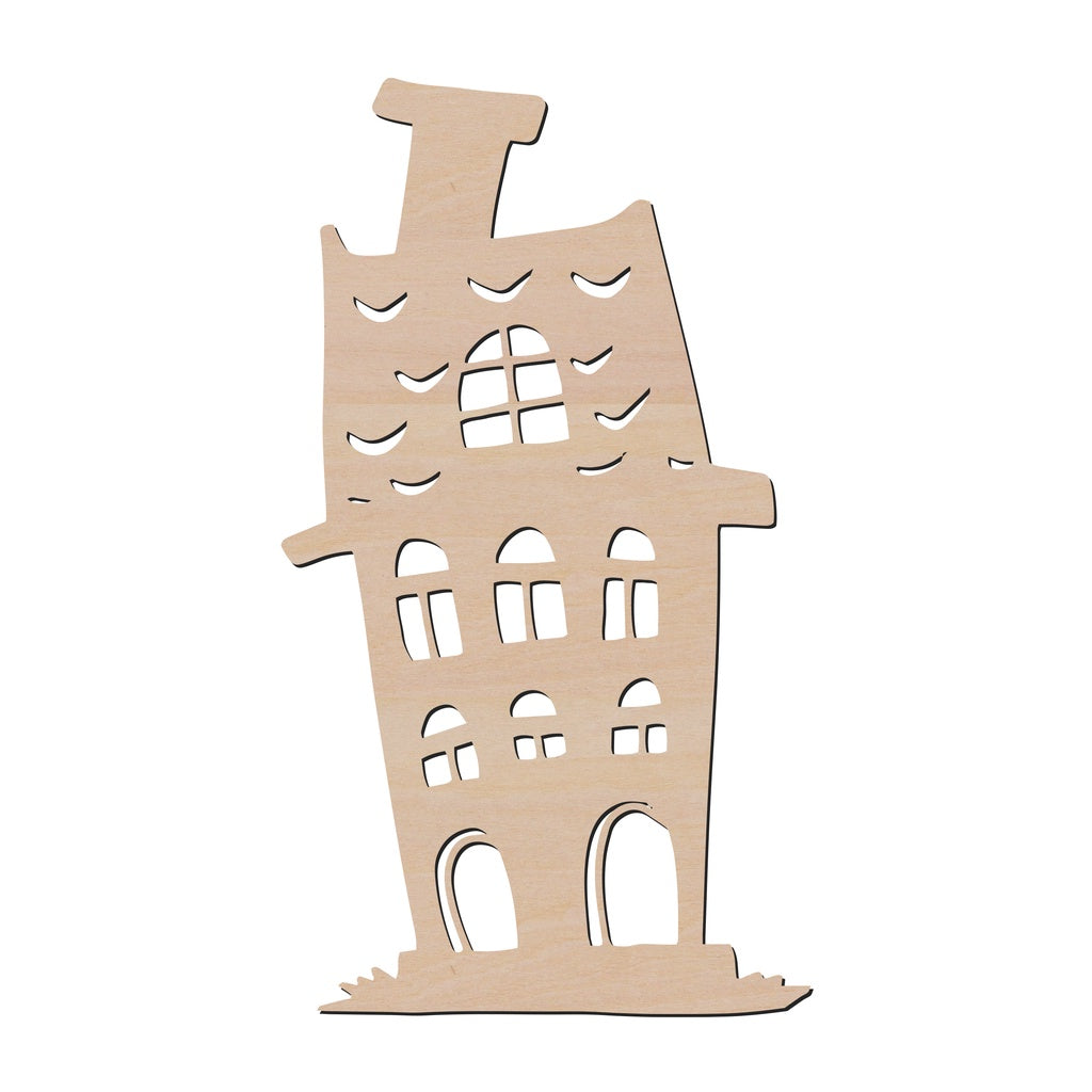 萬聖節城堡造形木片,造形木片系列【雷射切割及雕刻, 可客製化】