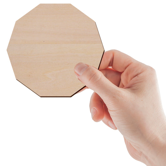 十角形/十邊形造形木片,造形木片系列【雷射切割及雕刻, 可客製化】