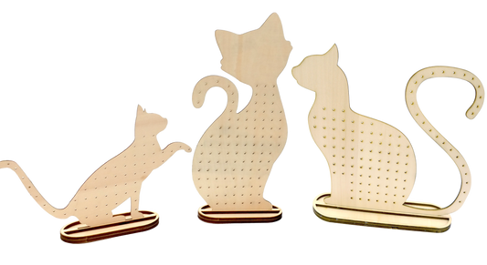 高貴的貓貓耳環展示架,用於耳釘或夾式耳環 適合市集擺攤 擺攤道具 飾品展示架 商品陳列展示架 文創商品 女朋友生日禮物