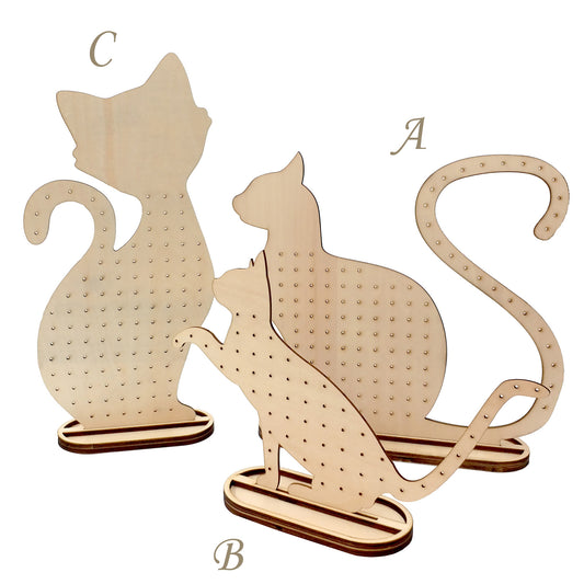 高貴的貓貓耳環展示架,用於耳釘或夾式耳環 適合市集擺攤 擺攤道具 飾品展示架 商品陳列展示架 文創商品 女朋友生日禮物