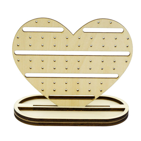 心形耳環展示架,用於耳環或夾式耳環 女兒生日禮物 可以讓小朋友自己塗裝及裝飾 適合市集擺攤 擺攤道具 飾品展示架