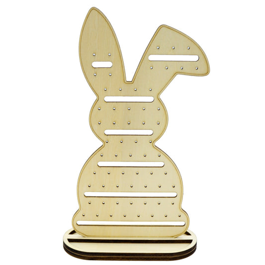 長耳白兔耳環展示架,用於耳環或夾式耳環 女兒生日禮物 可以讓小朋友自己塗裝及裝飾 適合市集擺攤 擺攤道具 飾品展示架