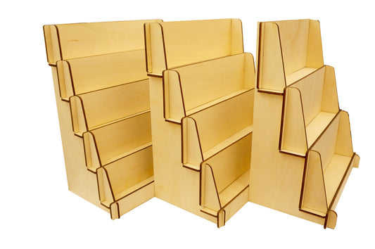 3/4/5層階梯展示架, 可拆卸容易收藏, 合文創市集、擺攤、商品陳列、飾品收納場景使用 尺寸格式可客製化