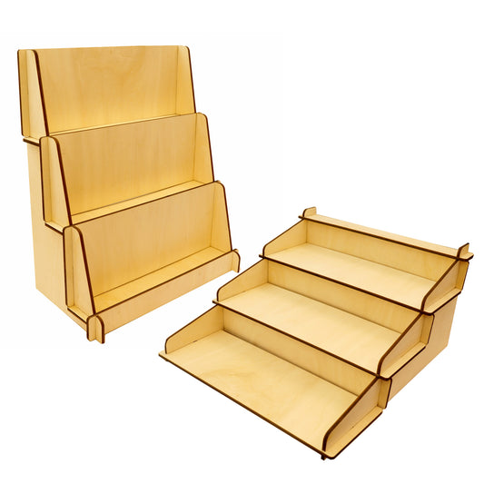 3/4/5層階梯展示架, 可拆卸容易收藏, 合文創市集、擺攤、商品陳列、飾品收納場景使用 尺寸格式可客製化