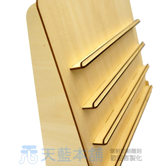 木質直立展示架 適合耳環咭、明信片、貼紙等商品展示 40x30cm 合市集擺攤、展覽、店舖情景使用 尺寸間格可客製化