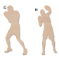 拳擊手造形木片,造形木片系列【雷射切割及雕刻, 可客製化】