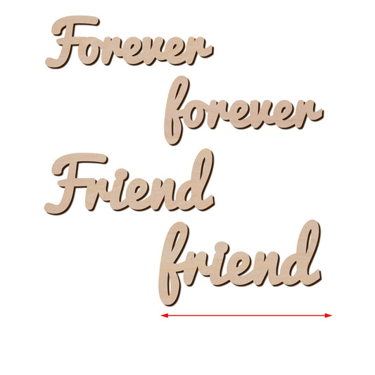 Forever Friend 造形木片,造形木片系列【雷射切割及雕刻, 可客製化】