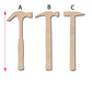 工具錘子鎚子造形木片,造形木片系列【雷射切割及雕刻, 可客製化】