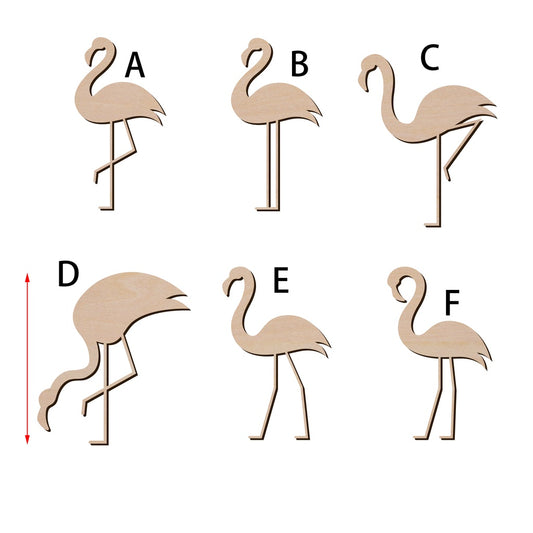 火鶴鳥 火烈鳥 紅鶴造形木片,造形木片系列【雷射切割及雕刻, 可客製化】