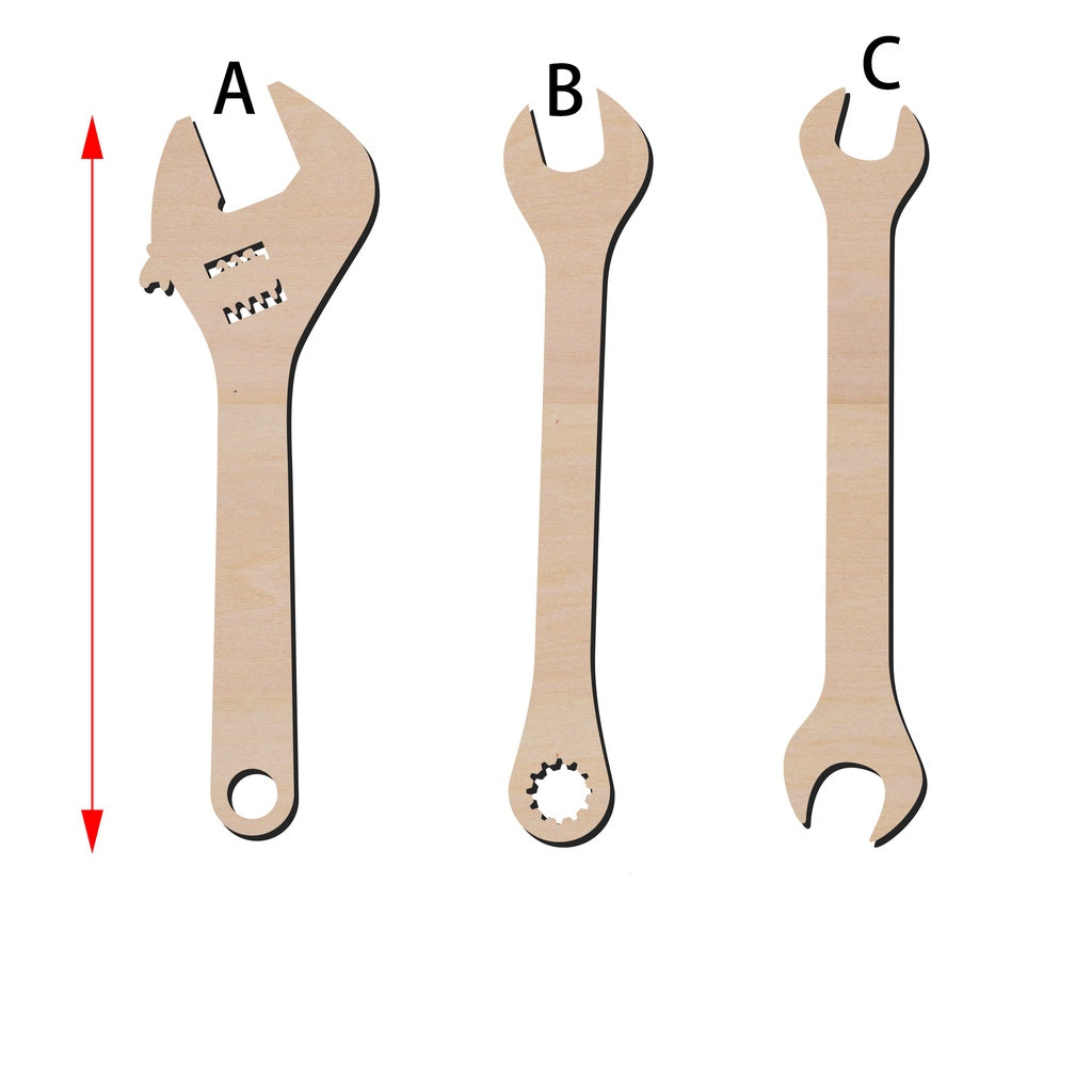工具扳手 板手 造形木片,造形木片系列【雷射切割及雕刻, 可客製化】