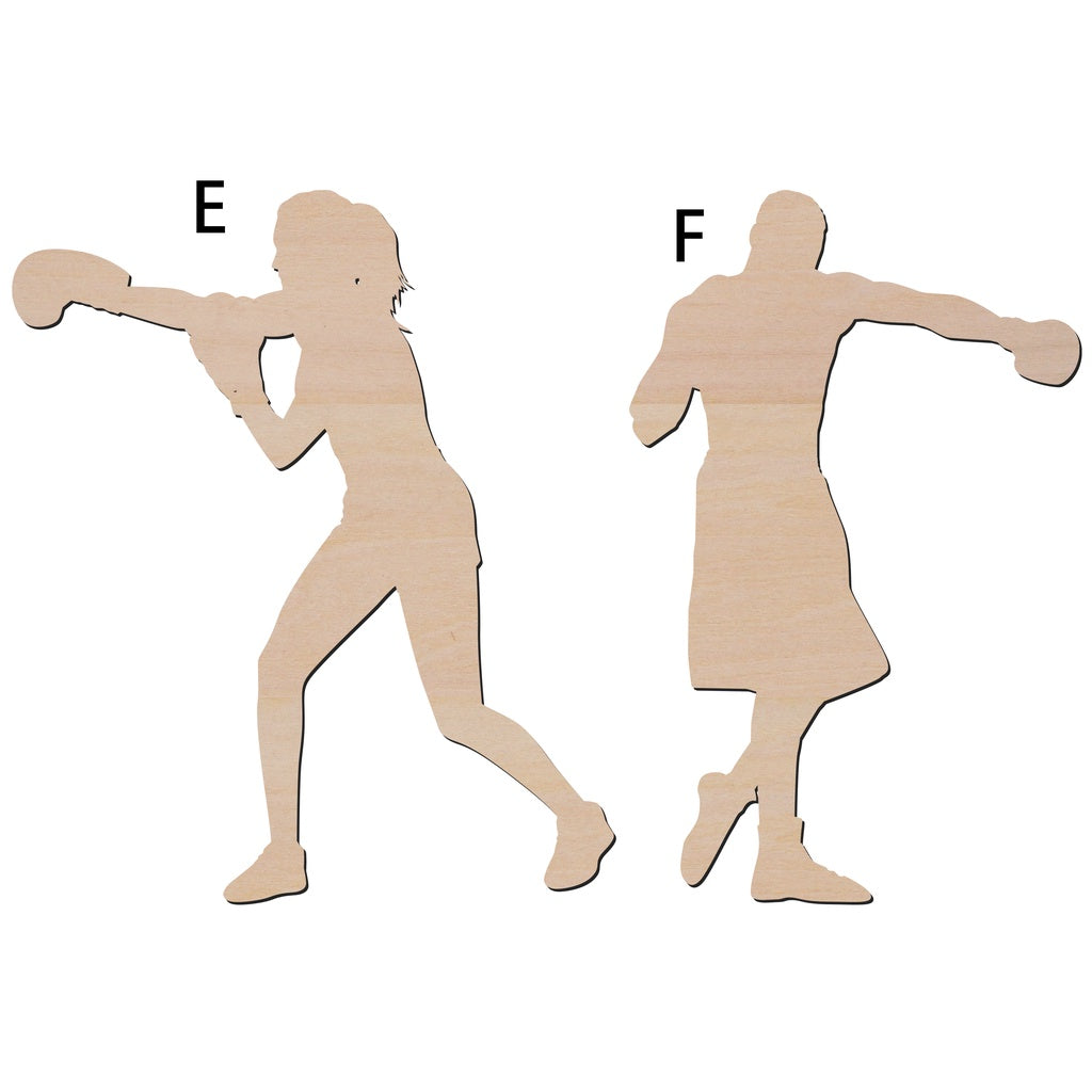 拳擊手造形木片,造形木片系列【雷射切割及雕刻, 可客製化】