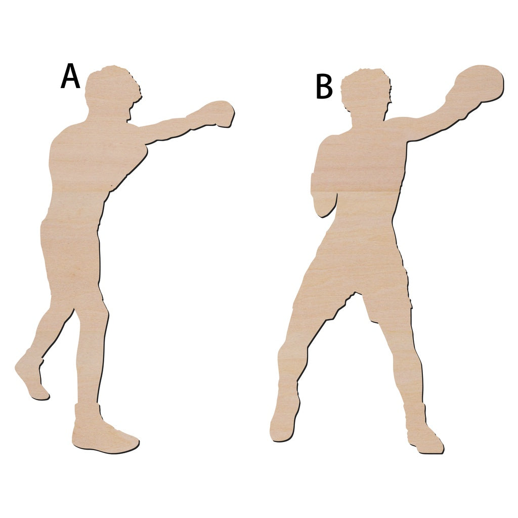 拳擊手造形木片,造形木片系列【雷射切割及雕刻, 可客製化】