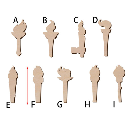運動會火炬 火把造形木片,造形木片系列【雷射切割及雕刻, 可客製化】