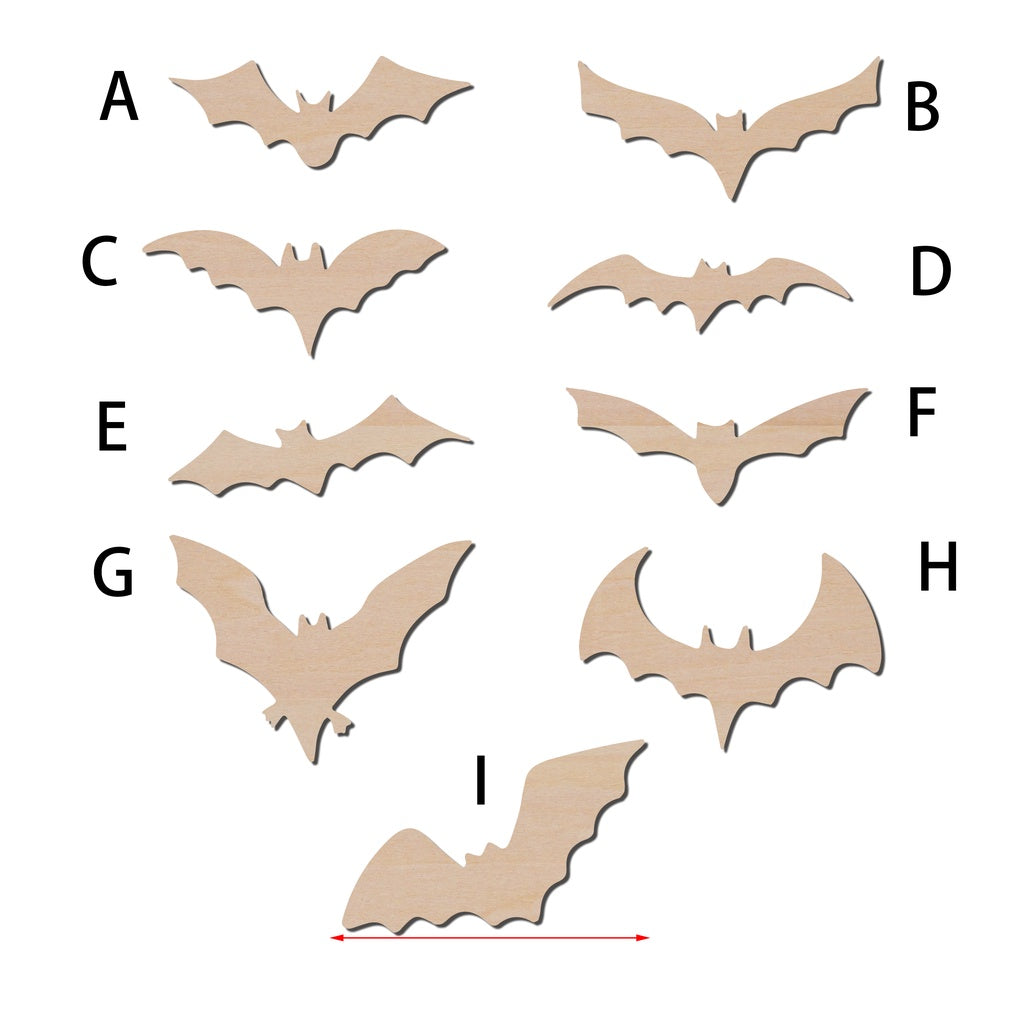 萬聖節蝙蝠造形木片,造形木片系列【雷射切割及雕刻, 可客製化】