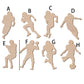 美式足球橄欖球運動造形木片,造形木片系列【雷射切割及雕刻, 可客製化】