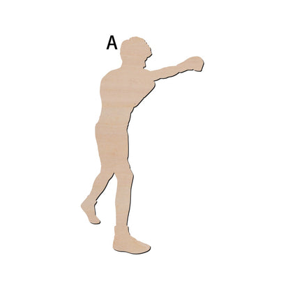 拳擊手造形木片,造形木片系列【雷射切割及雕刻, 可客製化】