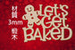 聖誕節造形木片 - LET'S GET BAKED 節慶場景佈置 節日擺件 DIY手作 小朋友勞作 店舖裝飾 家居裝飾