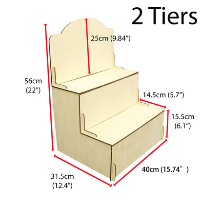 2/3/4/5層階梯展示架 合手工皂, 蠟燭, 容易收藏, 合創市集、擺攤、商品陳列、飾品收納場景使用 尺寸格式可客製化