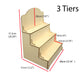 2/3/4/5層階梯展示架 合手工皂, 蠟燭, 容易收藏, 合創市集、擺攤、商品陳列、飾品收納場景使用 尺寸格式可客製化