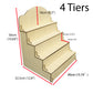 2/3/4/5層階梯展示架 合手工皂, 蠟燭, 容易收藏, 合創市集、擺攤、商品陳列、飾品收納場景使用 尺寸格式可客製化