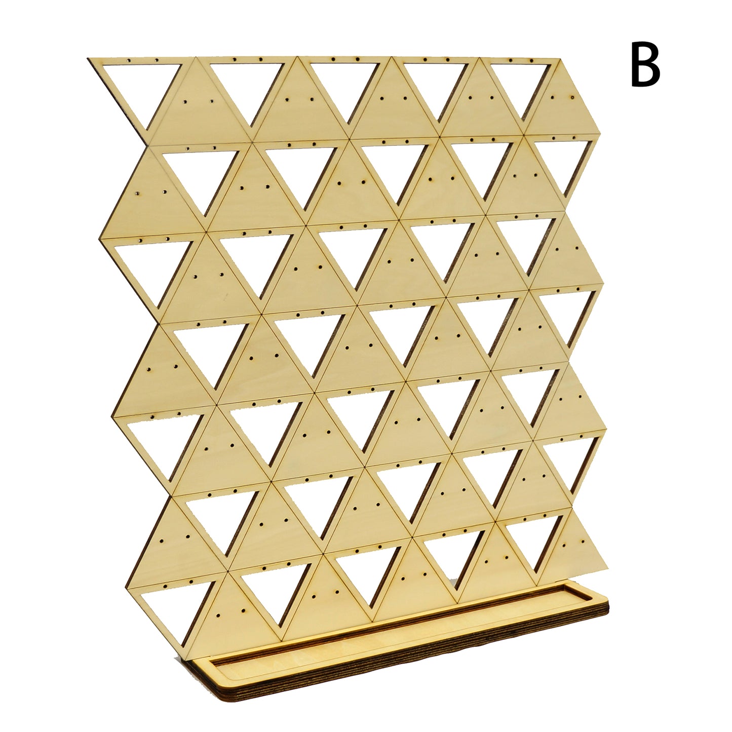 三角形狀洞洞板耳環架子展示架 用於耳針耳環及耳鉤耳環 適合市集擺攤 擺攤道具 飾品展示架 商品陳列展示架 文創商品 可客制化